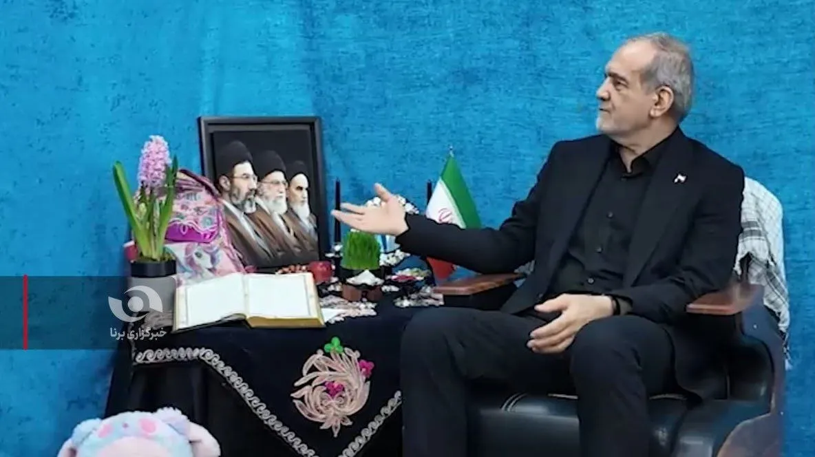 دکور متفاوت پیام نوروزی رئیس‌جمهور