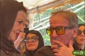 (ویدئو) گفت‌وگوی پوری بنایی و ابوالفضل پورعرب در مراسم تشییع شهرزاد