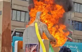 بت بعل (Baal) چیست و چرا در راهپیمایی ۲۲ بهمن سوزانده شد + ویدئو