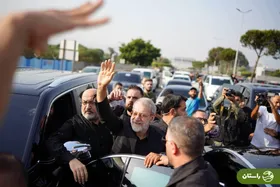 تصویر روز | لبنانی‌ها با برنج از لاریجانی استقبال کردند