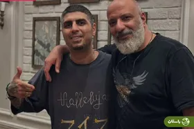 عکسی از امیر جعفری و پسرش در کنار رضا پیشرو