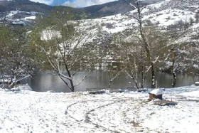 (تصاویر) طبیعت برفی دریاچه شورمست سوادکوه