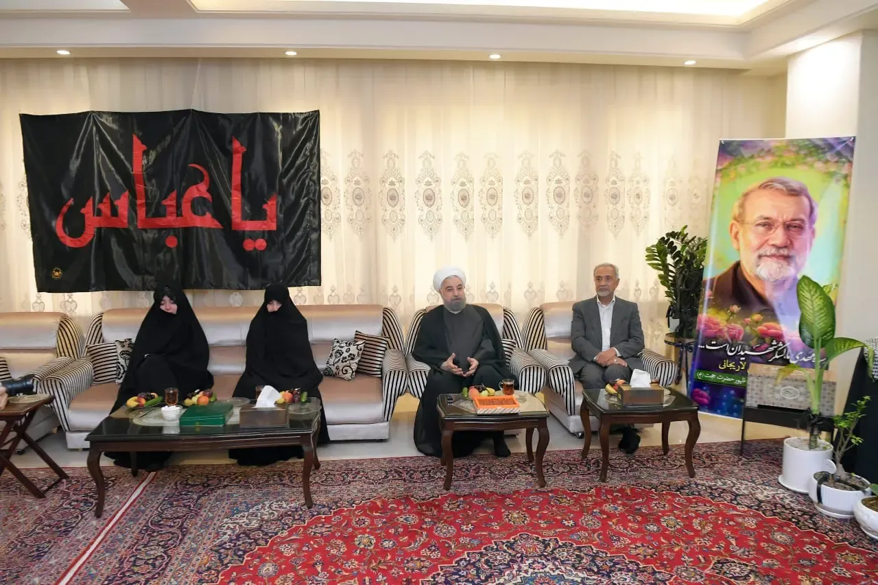 حضور حسن روحانی در منزل علی لاریجانی حضور حسن روحانی در منزل علی لاریجانی