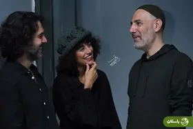 (تصاویر) بهنام تشکر، پاشا رستمی و نازنین کیوانی در پشت صحنه نمایش بار هستی