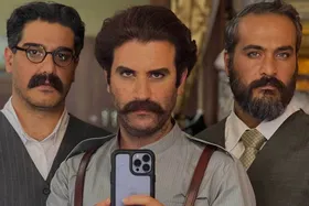 (عکس) استایل بامزه هوتن شکیبا در پشت صحنه سووشون