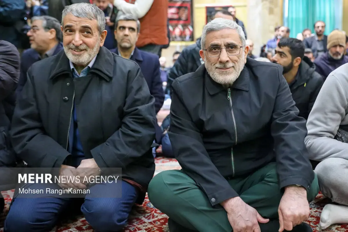 سردار قاآنی در مراسم شهید شوشتری