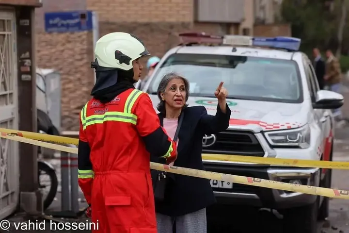 (عکس) بمباران مناطق مسکونی در گیشا تهران