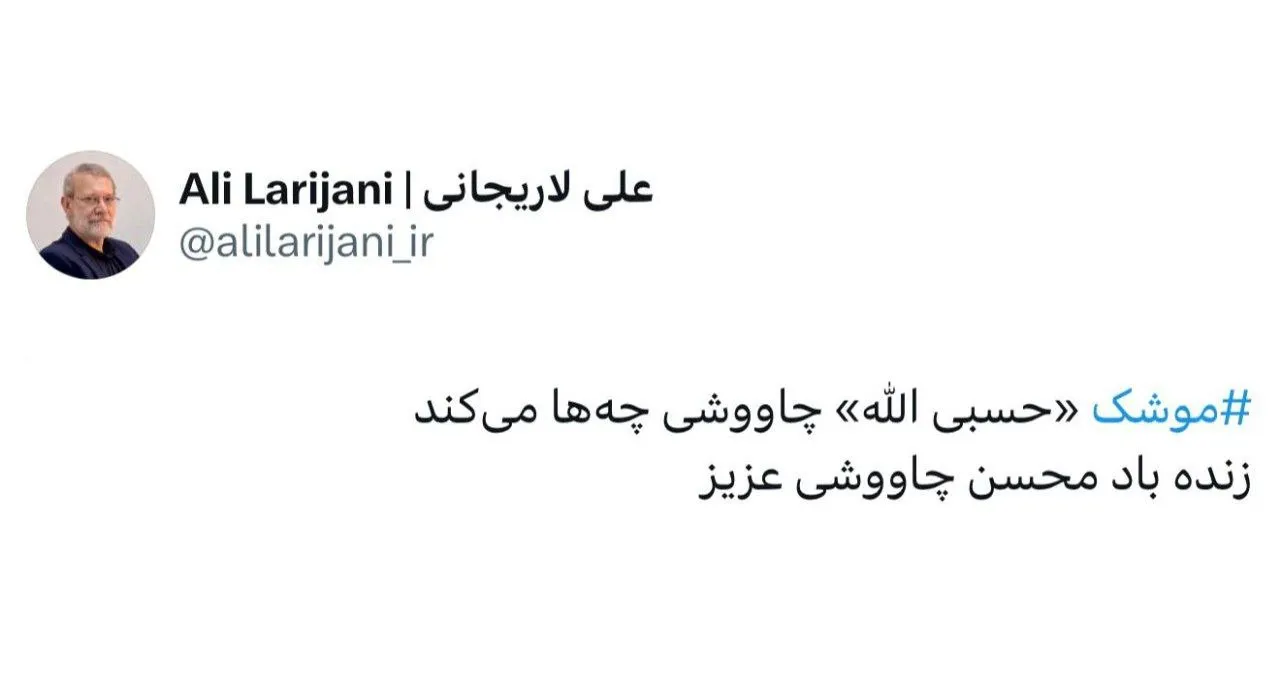 علی لاریجانی و محسن چاوشی