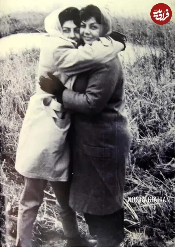 تصویری قدیمی از ثریا قاسمی و حمیده خیرآبادی