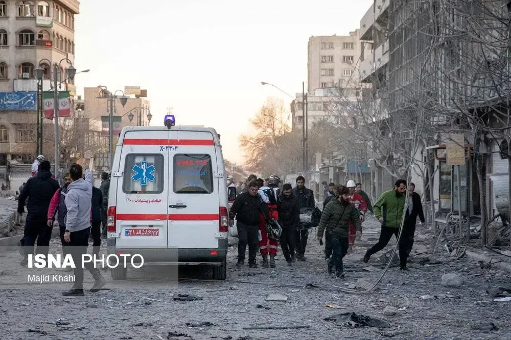 تصاویر حمله به تهران