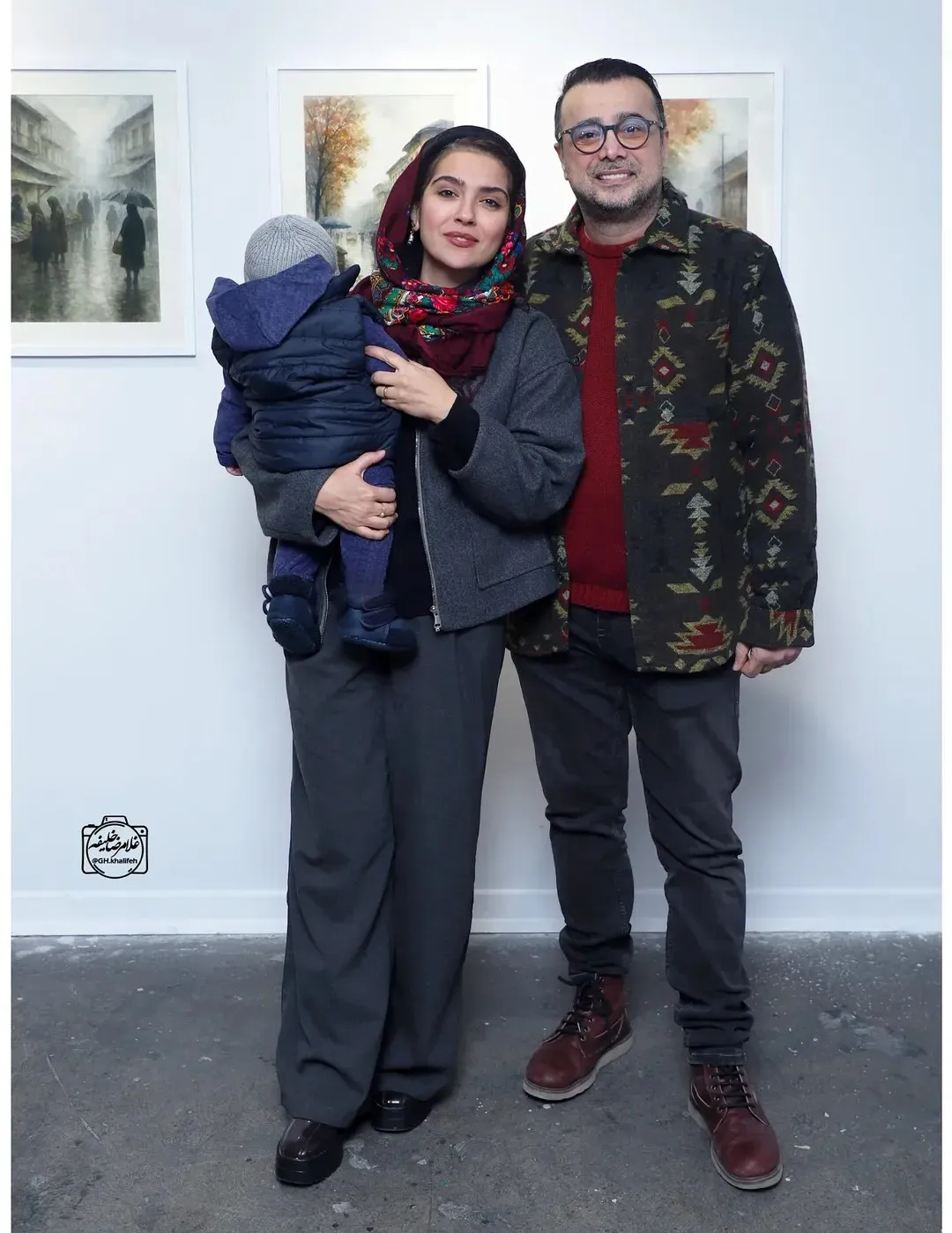 حضور بازیگران در نمایشگاه آثار نقاشی بهار نوروزپور و همسرش امیرعلی نبویان