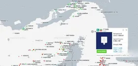 عکس | وضعیت تنگه هرمز در سحرگاه امروز