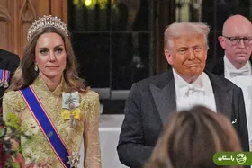 (تصاویر) ظاهر کیت میدلتون در ضیافت سلطنتی پذیرایی از دونالد ترامپ خبرساز شد