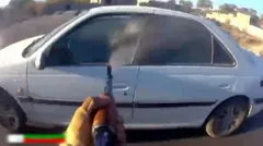 (ویدئو) لحظه ترور جانشین فرمانده پاسگاه پلیس در ایرانشهر