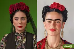 (عکس) گریم متفاوت شیدا یوسفی بازیگر سریال بچه مهندس با الهام از فریدا کالو