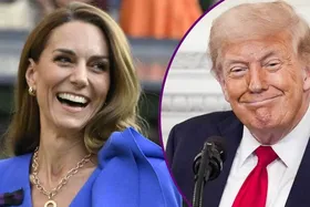 (عکس) تصاویری که از دونالد ترامپ و کیت میدلتون وایرال شد/ ترامپ به کیت میدلتون گفت: «زیبا» و «درخشنده»!