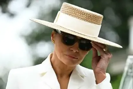 عینک ویژه ملانیا ترامپ در دیدار با خاندان سلطنتی