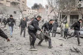 تصاویری دلخراش از حمله دیروز اسرائیل به میدان فردوسی تهران