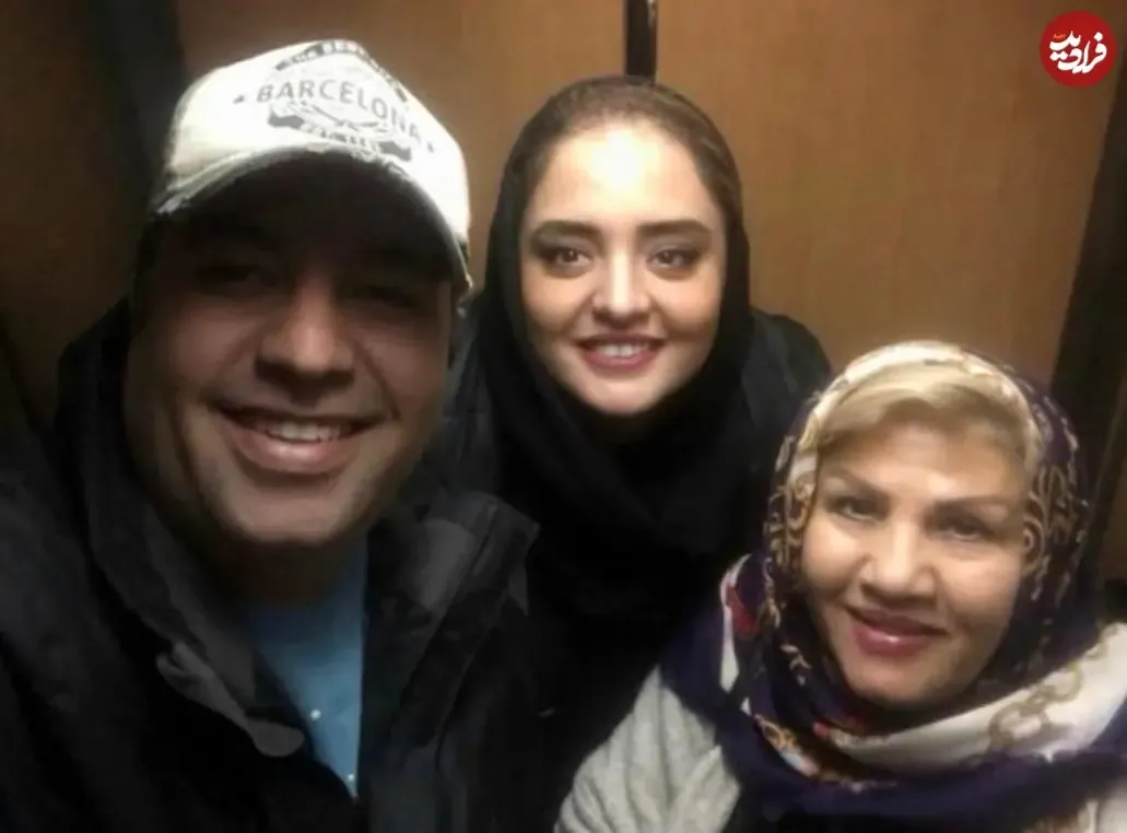 نرگس محمدی در کنار همسر و مادر همسرش