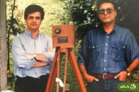 عکس | تونل زمان؛ سلفی دیده نشده از عباس کیارستمی و جعفر پناهی در موزه هنر‌های معاصر تهران؛ ۲۱ سال پیش