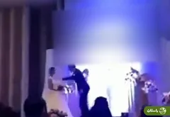 ویدئو | لحظات پخش فیلم خیانت عروس در تالار عروسی!