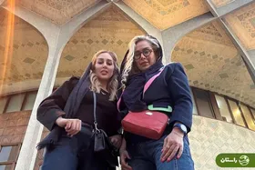 عکس | محمود خوردبین و دخترانش پای دیگ نذری