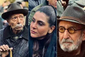 (تصاویر) حضور هنرمندان در مراسم تشییع هادی مرزبان