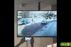 (ویدئو) لحظه دلخراش مرگ دختر جوان بر اثر برخورد با نیسان