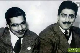 عکس | تونل زمان؛ قابی دیدنی از فردین و تختی در دریا در سال ۱۳۳۱