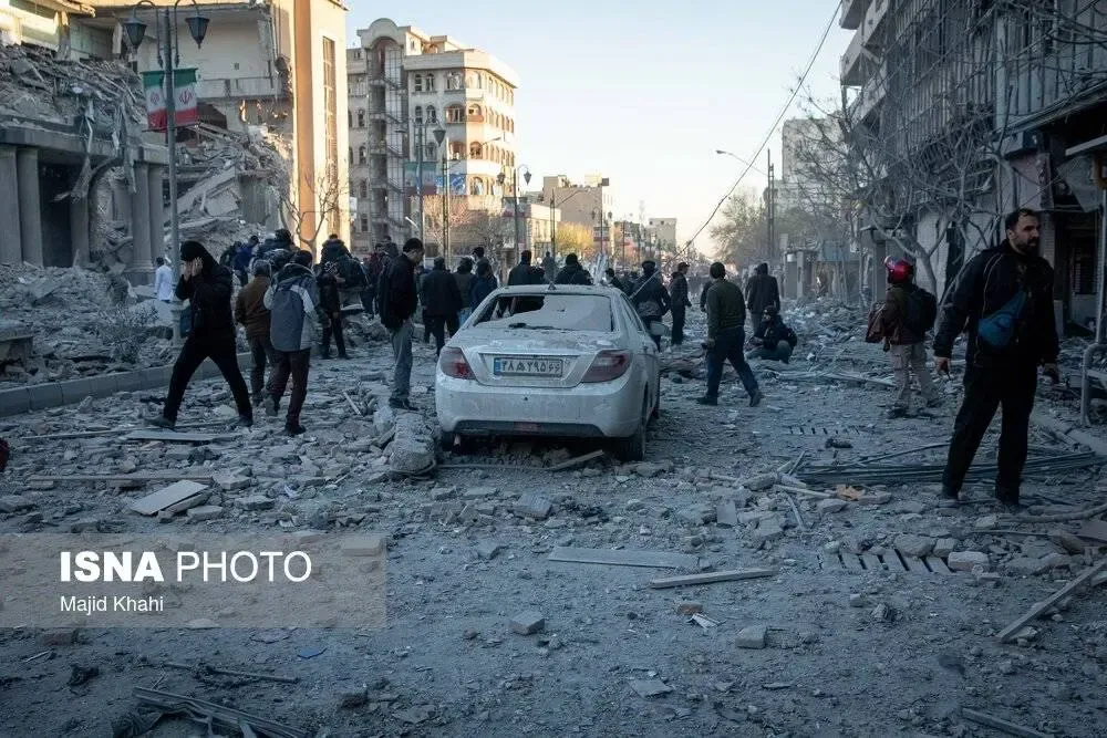 تصاویر حمله به تهران