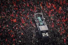 فیلم پربازدید از حضور میلیونی مردم تهران در تشییع رهبر انقلاب