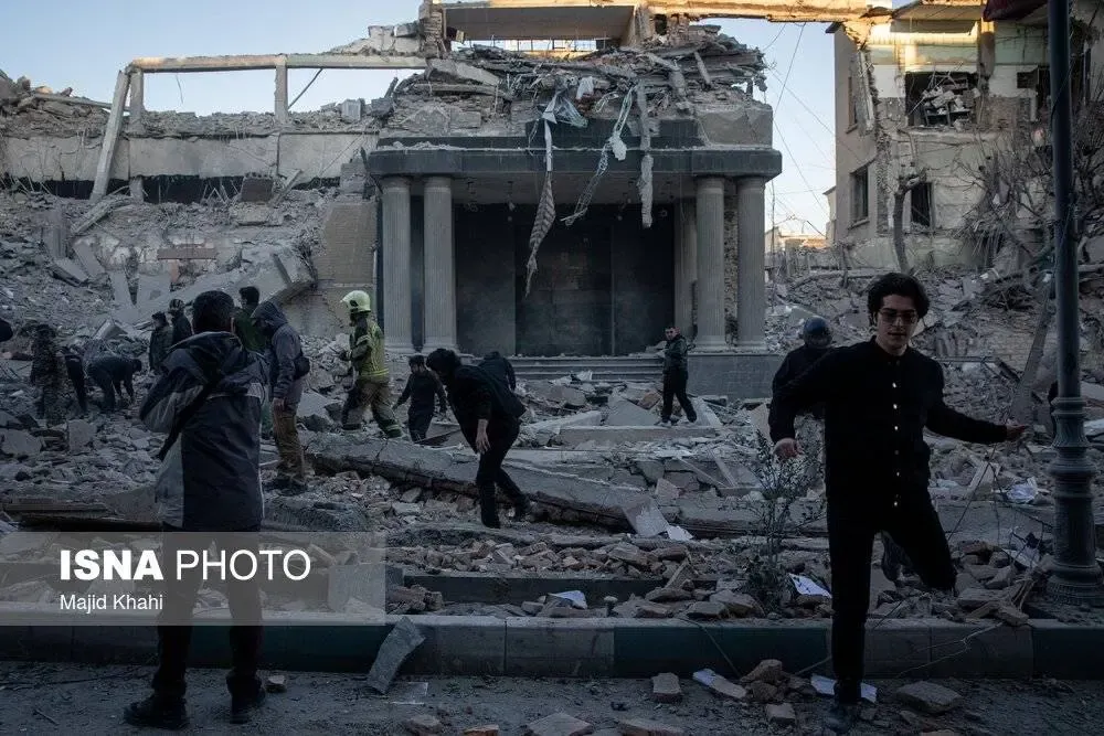 تصاویر حمله به تهران