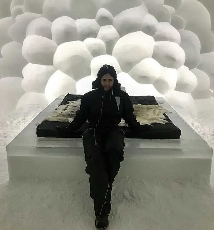 لاکچری بازی الناز شاکردوست در قطب شمال