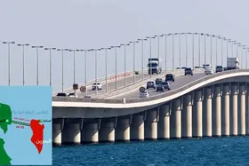 (ویدئو) لحظه برخورد موشک به پل ملک فهد