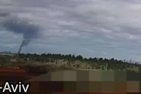 تصاویر پهپادی رویترز از اصابت موشک های ایرانی  به تل آویو