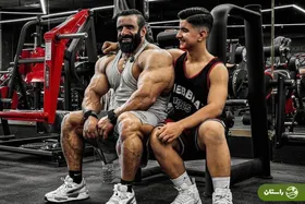 عکس | فیگور جذاب هادی چوپان و پسرانش