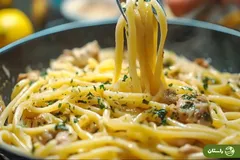 ویدئو | طرز تهیه پاستا با تن ماهی به روش آشپز ایتالیایی در ۵ دقیقه!