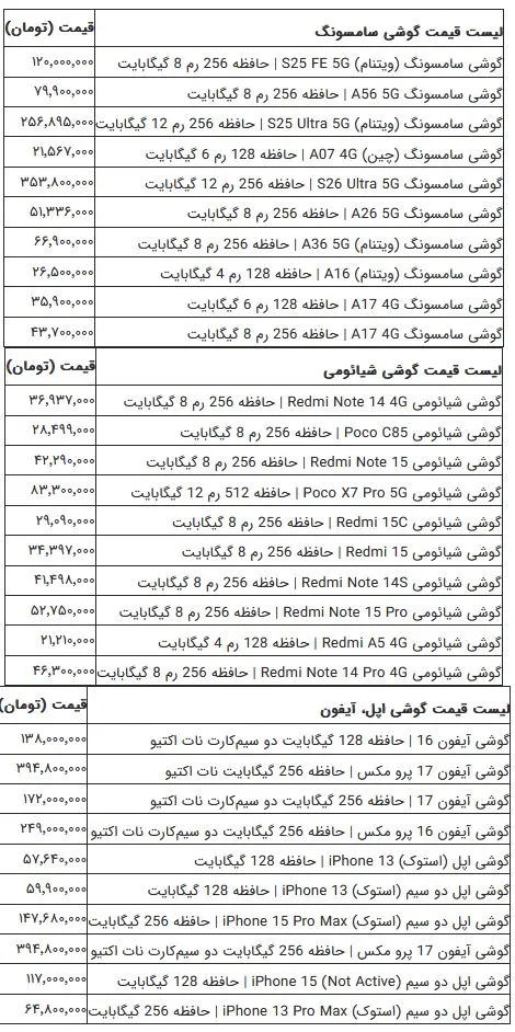 گوشی موبایل سامسونگ و اپل