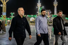 تصویری خاص در تشییع پیکر علی لاریجانی جلب‌توجه کرد