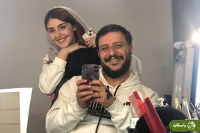 تصاویر دیدنی از پشت صحنه سریال وحشی؛ داوود (جواد عزتی)، رها (نگار جواهریان) و شکوفه (زهرا مددی)