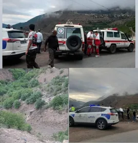 حادثه سقوط یک نوجوان هنگام سلفی در جاده چالوس
