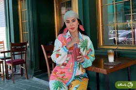 تصاویر | کافه‌گردی مرجانِ سریال «نون‌خ» با استایل رنگارنگ و تابستانی