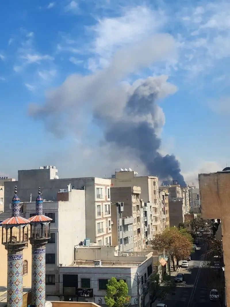 تصاویری از انفجارهای پیاپی در شرق تهران