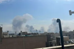 تصاویری از انفجارهای پیاپی در شرق تهران