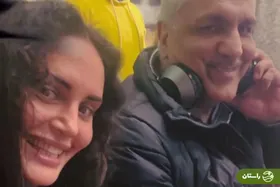 ویدئو | حضور الناز شاکردوست در پشت صحنه سریال مهران مدیری