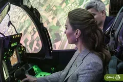 (تصاویر) بازدید کیت میدلتون از  پایگاه هوایی سلطنتی کانینگسبی