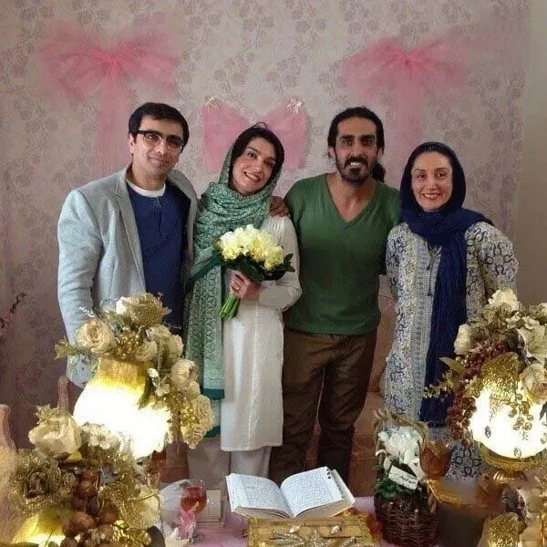 هدیه تهرانی در مراسم عقد الیکا عبدالرزاقی و امین زندگانی