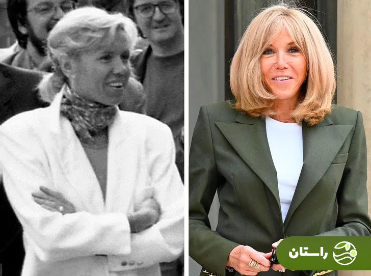 بریژیت مکرون همسر امانوئل مکرون در جوانی