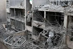 تصویر باورنکردنی از موشک فرود آمده در حیاط یک خانه در تهران!