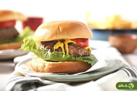 طرز تهیه همبرگر خانگی سالم و خوشمزه و لذیذ